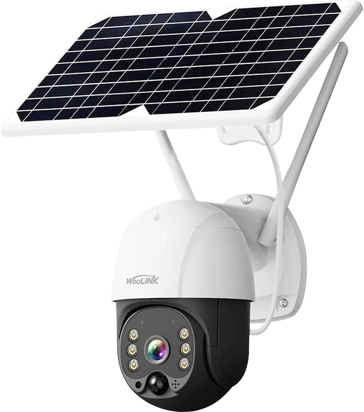 3MP PTZ Solar Security Camera Outdoor, 360° Wireless WiFi Rechargeable Solar Battery Camera with 2-Way Talk, Color Night Vision P510