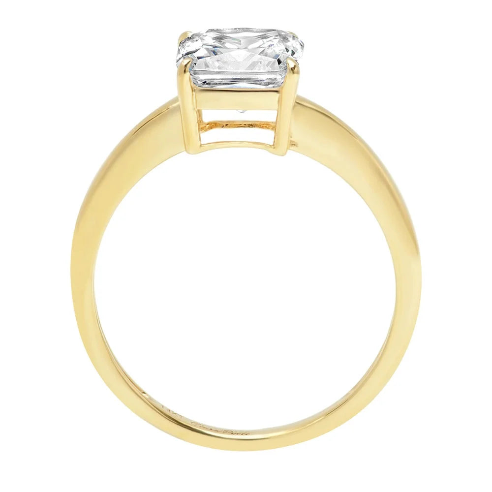 18K Yellow Gold Solitaire Ring S839341