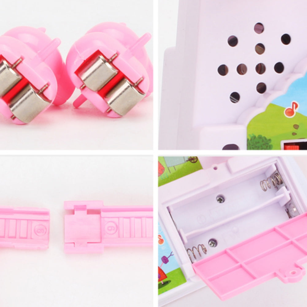 Electric Climbing Stairs Toy Rail Car Roller Coaster Set K155