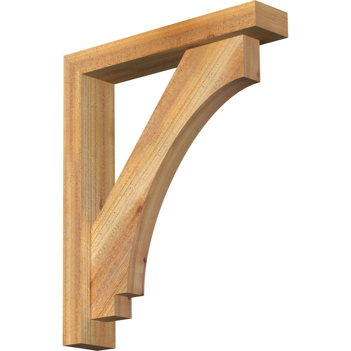 Rough Sawn Bracket with Offset Brace D837631