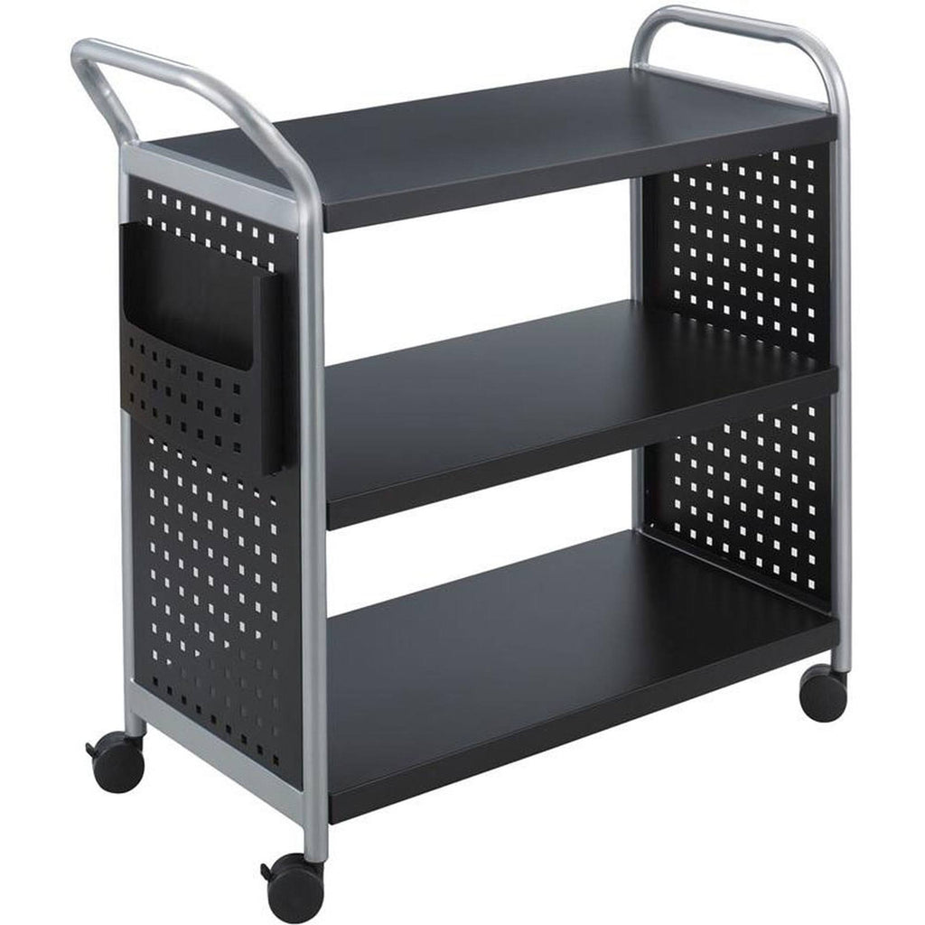 Black 3 Shelf Utility Cart I413