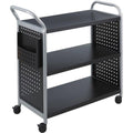 Black 3 Shelf Utility Cart I413