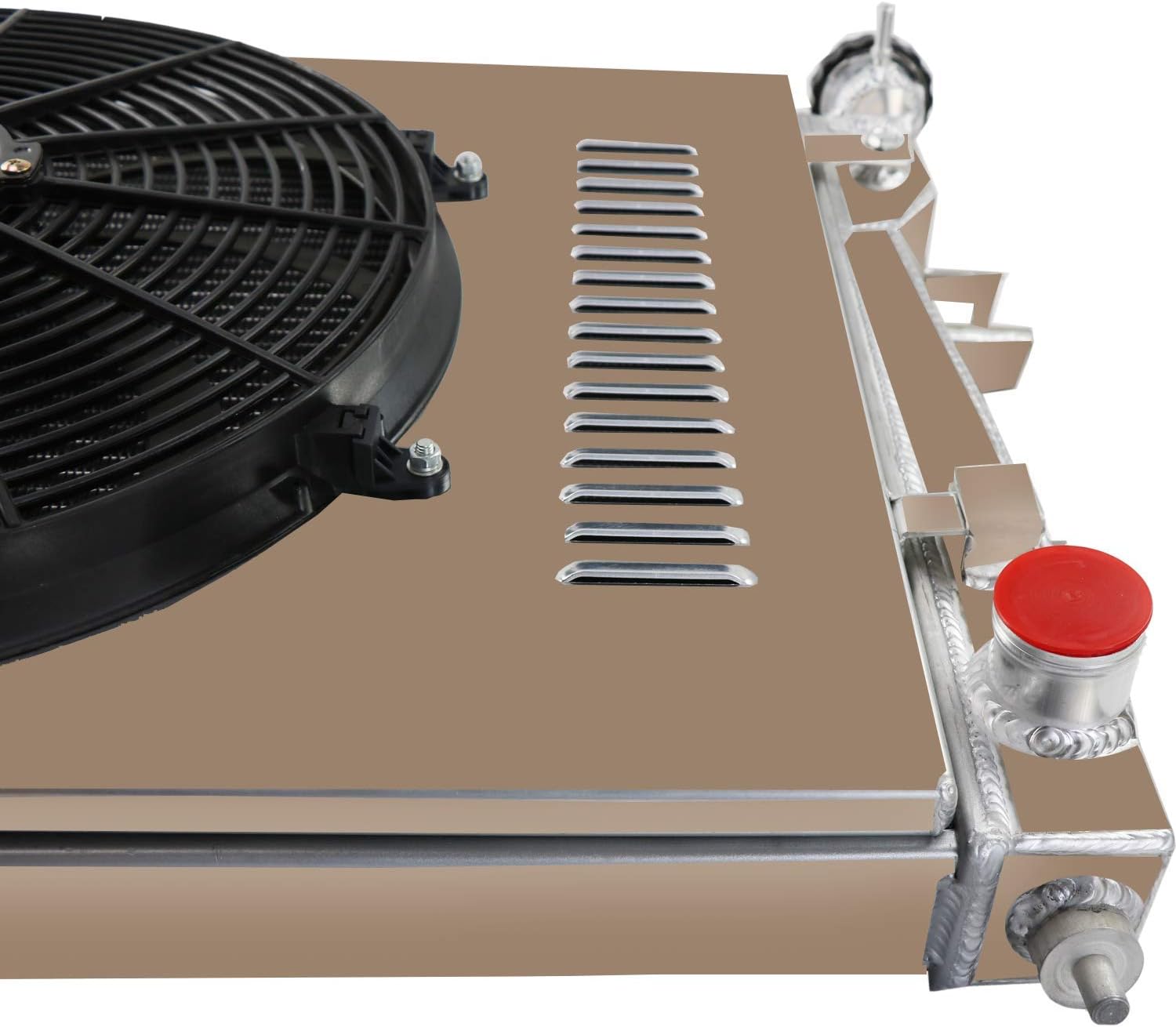 All Aluminum Replacement Radiator with Shroud Fans and Relay G580