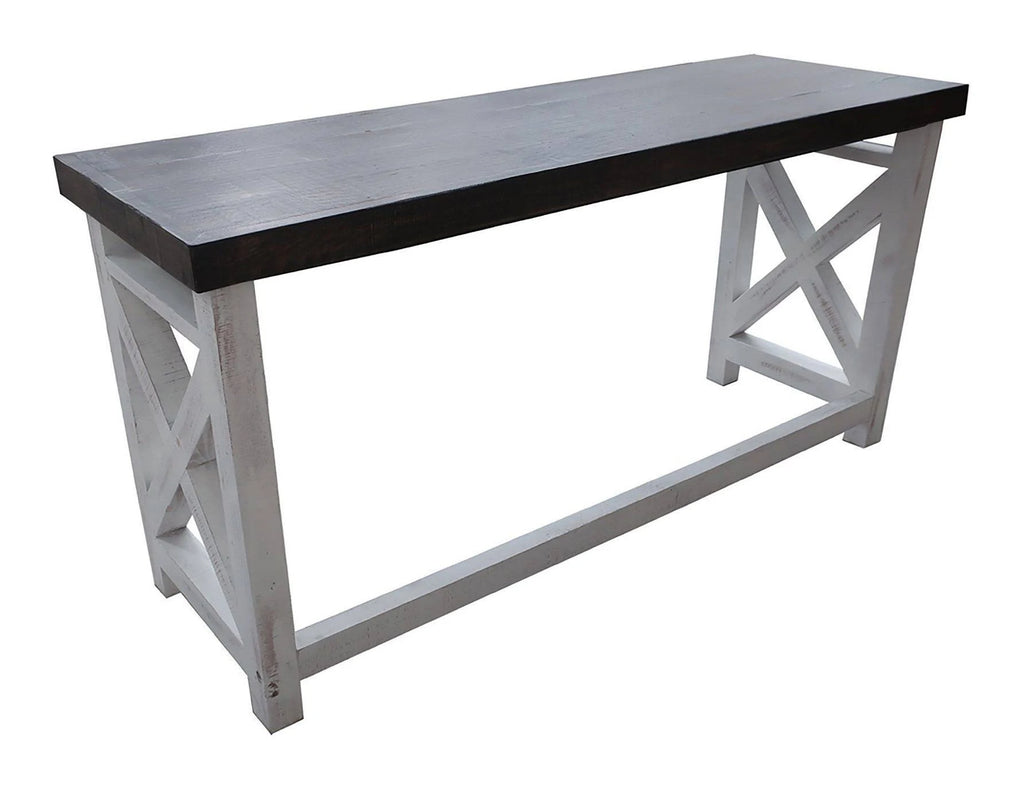 Antique White Console Bar Table M70376