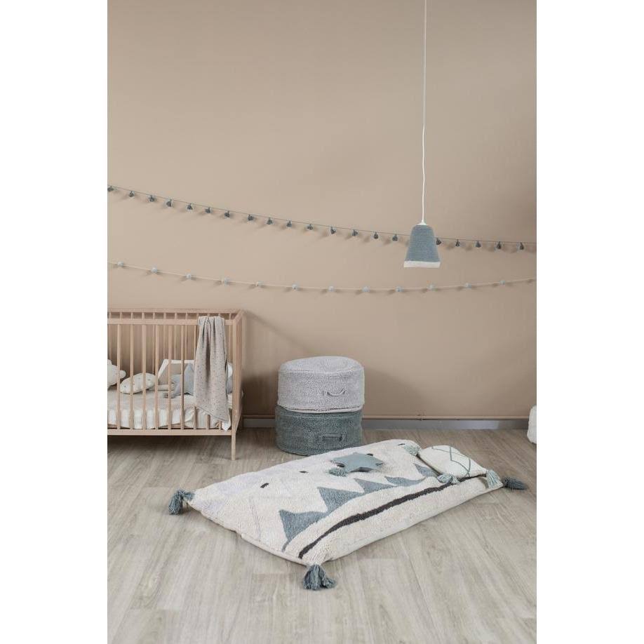 Pearl Grey Pouffe P257889
