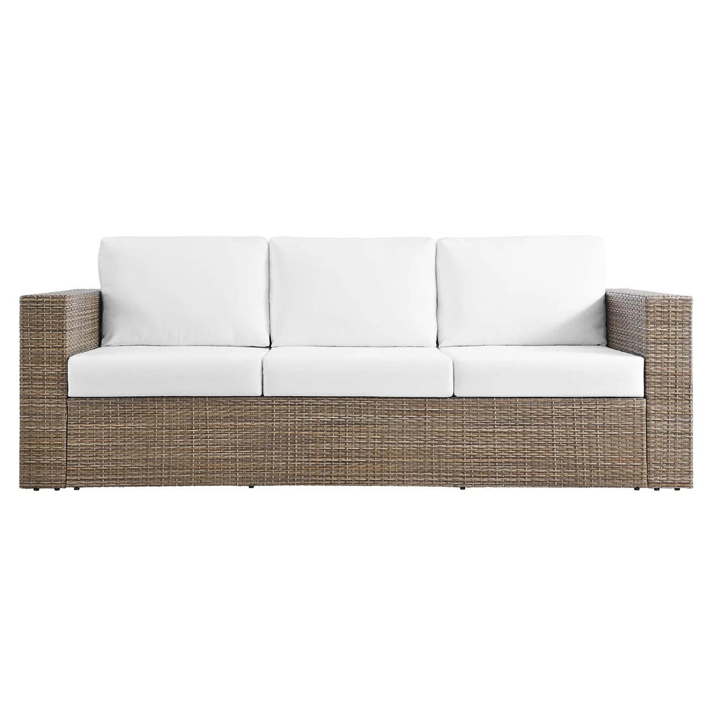 Cappuccino White Outdoor Patio Sofa Q60909