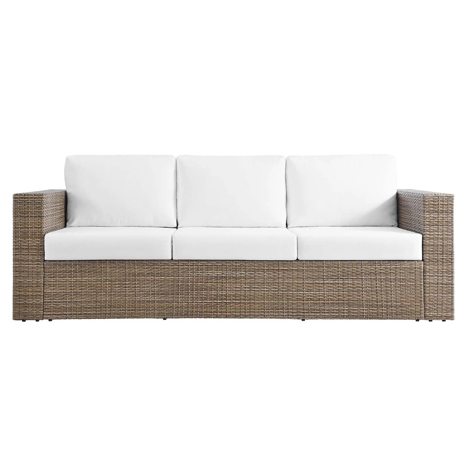 Cappuccino White Outdoor Patio Sofa Q60909