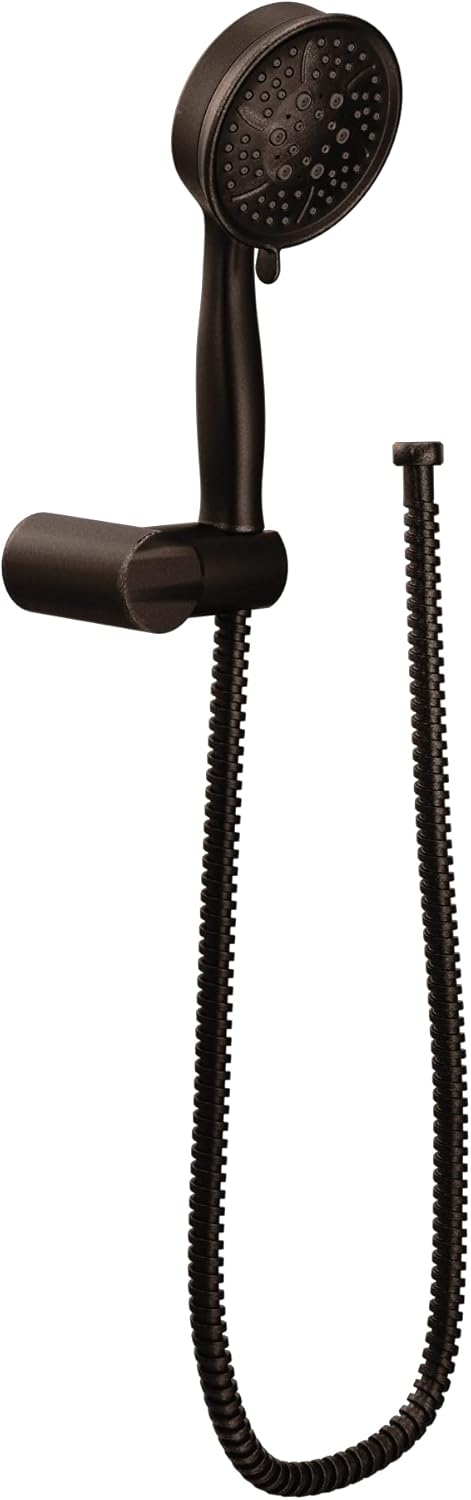 Brushed Nickel Handheld Shower with Wall Bracket and 69-Inch Hose Q45257