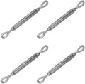 5/8 Inch x 6 Inches Galvanized Eye and Eye Turnbuckles Pack of 2 O30908