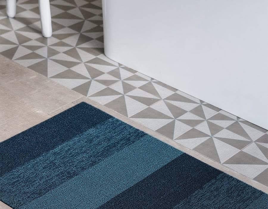 Bay Blue Shag Mat Z7819