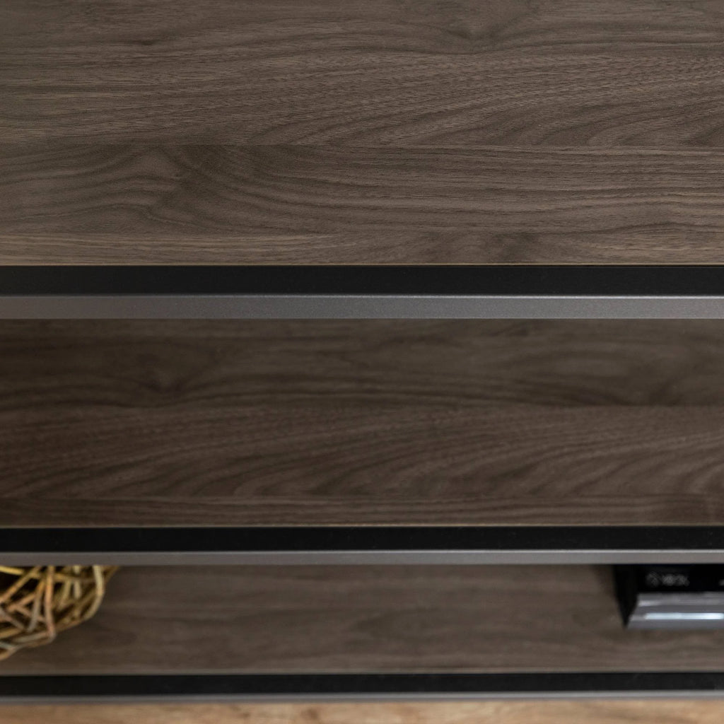 Industrial 3 Shelf Bookcase Slate Gray/Black Metal J1965
