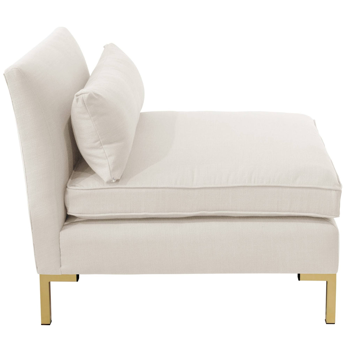 White Armless Chair X5657