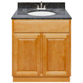 Vanity with Blue Butterfly Granite Top and Faucet B414