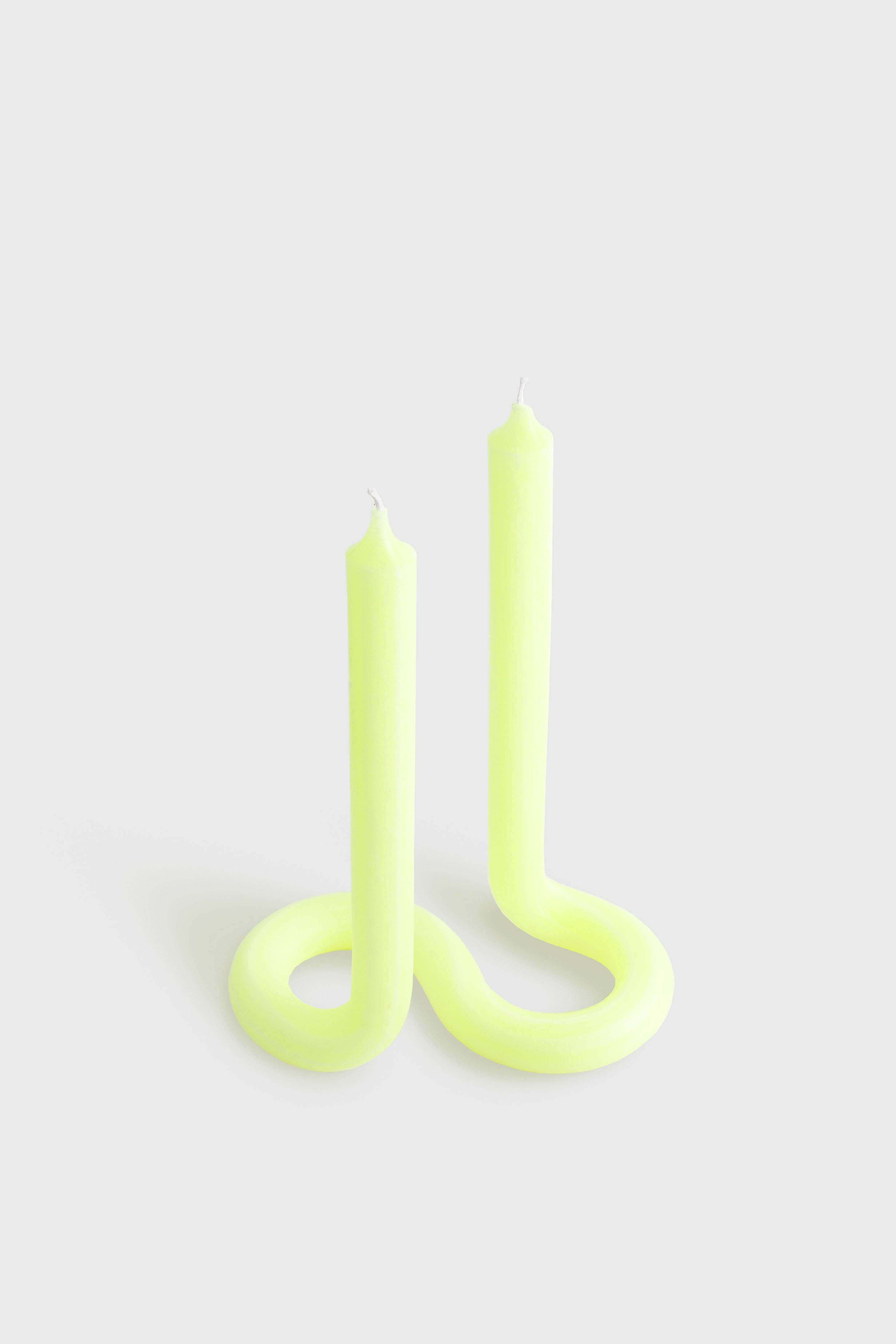 Yellow Twist Candle S41651