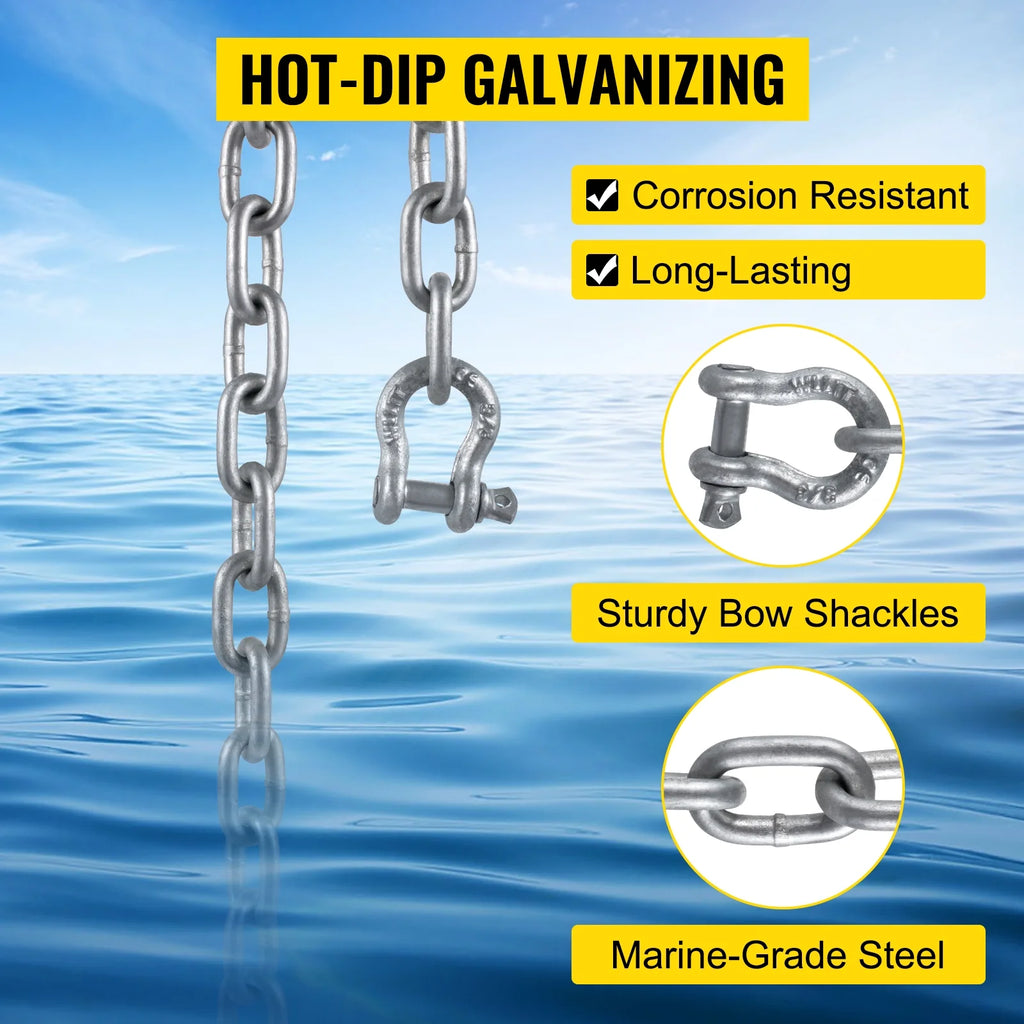 Galvanized Anchor Chain with Shackles E1411