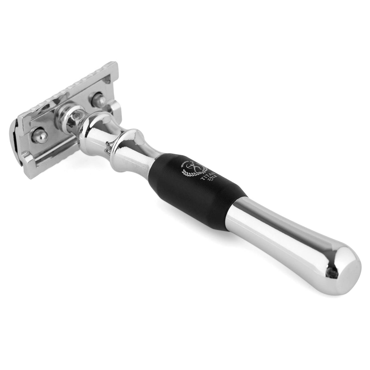 Black & Silver-Tone Safety Razor E60656