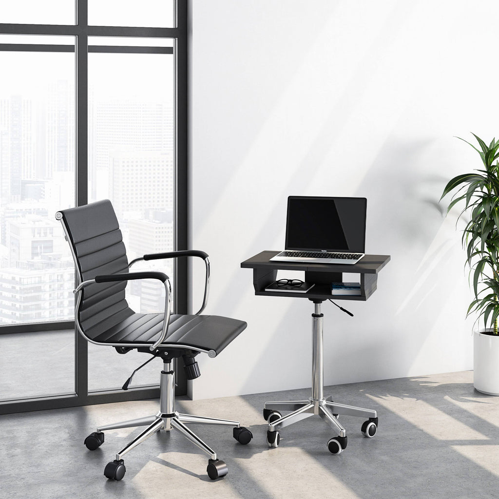 Graphite Folding Table Laptop Cart R153886