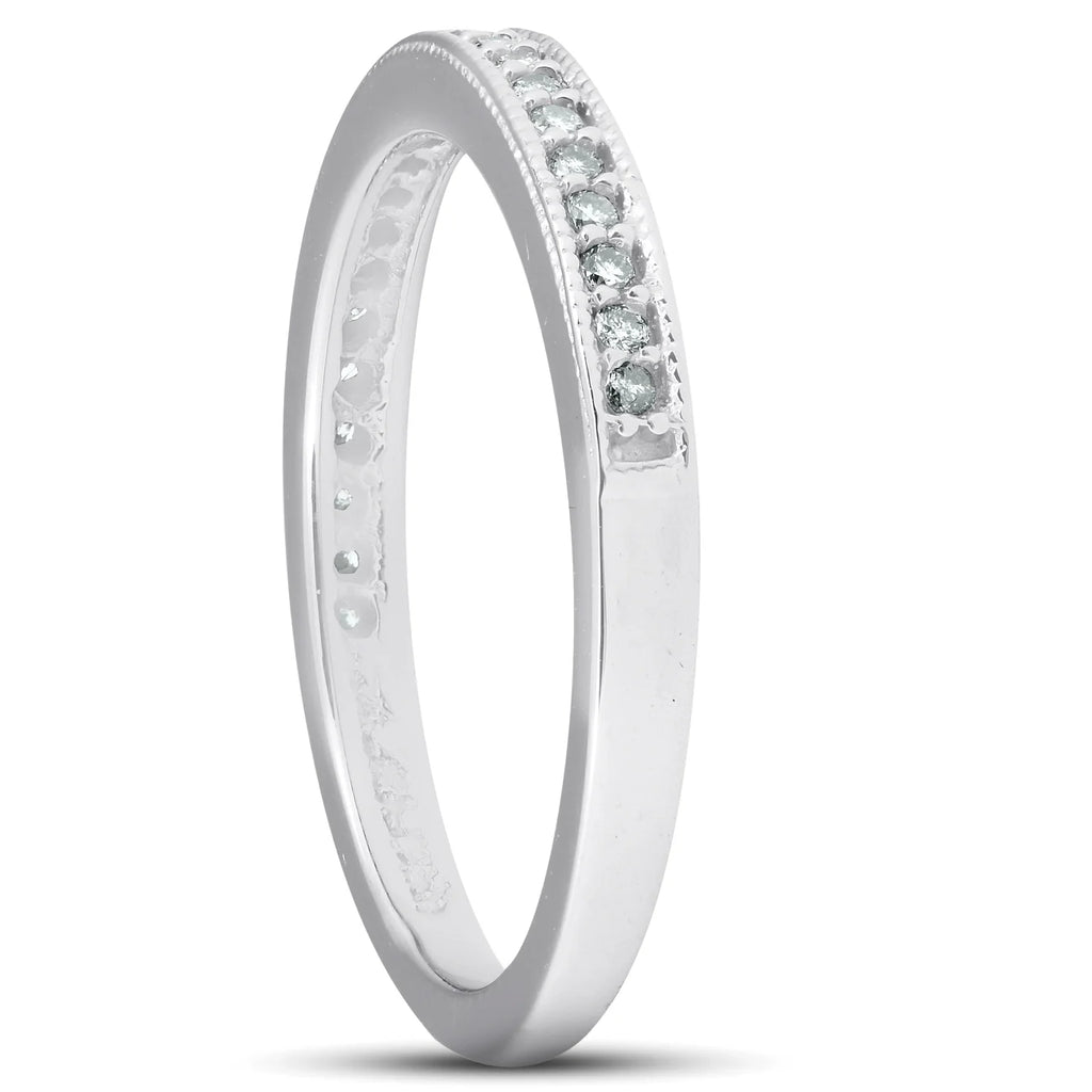 1/8ct Diamond Ring 14K White Gold Q334