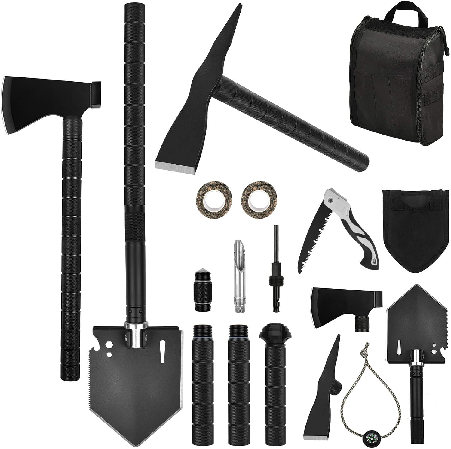 Tactical Folding Shovel with Molle Carrying Bag U5548