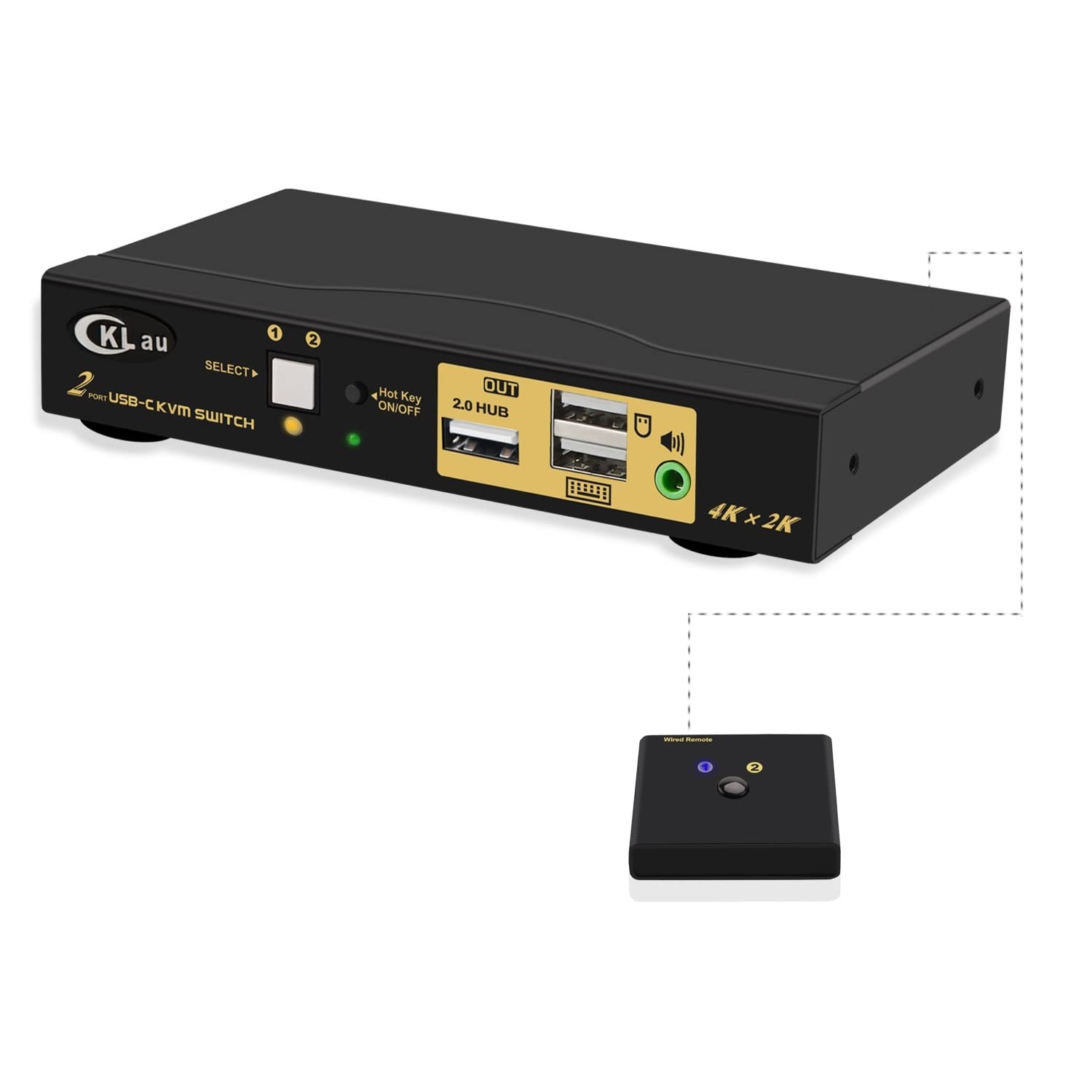 Triple Monitor KVM Switch USB 3.0, 2 Port HDMI with Audio V2600