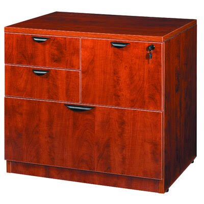 Cherry 4-Drawer Lateral Filing Cabinet A362520
