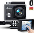 4K Action Camera 50fps 24MP Touch Screen 40M Waterproof WiFi Sport Camera with Remote Control and 32GB Micro SD Card Z649