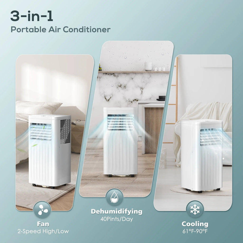 6,000BTU Portable Air Conditioner with Remote Control M657522