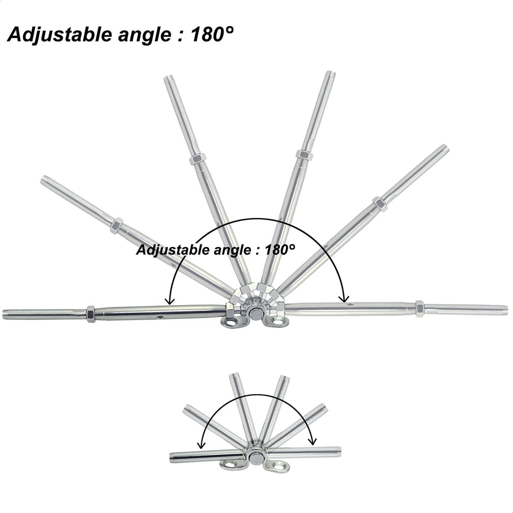 10 Pairs Stainless Steel Cable Railing Hardware Kit P9397