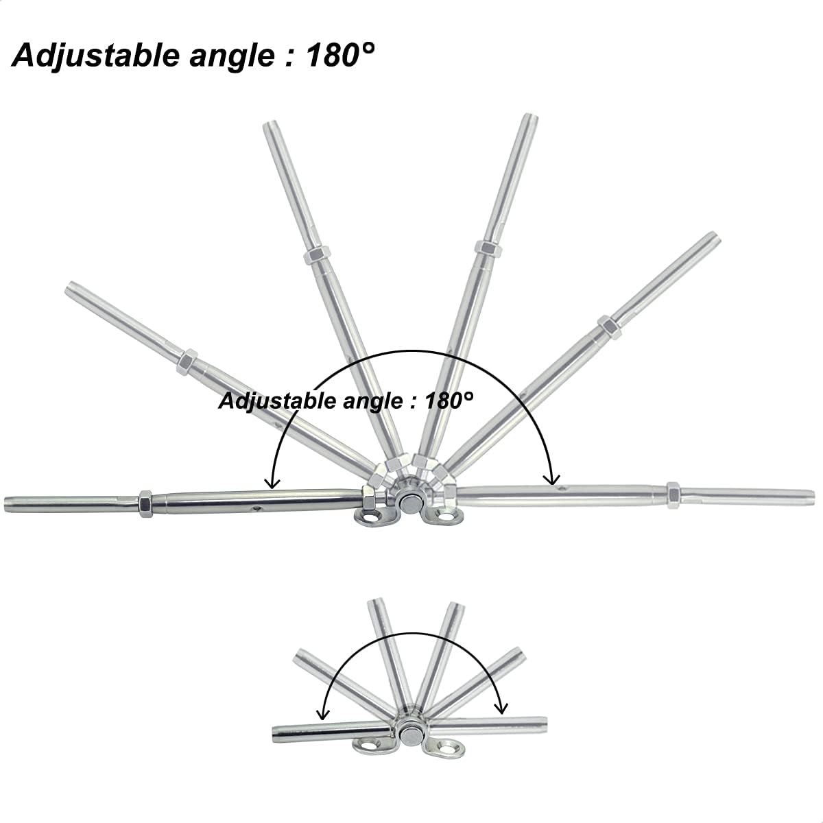 10 Pairs Stainless Steel Cable Railing Hardware Kit P9397
