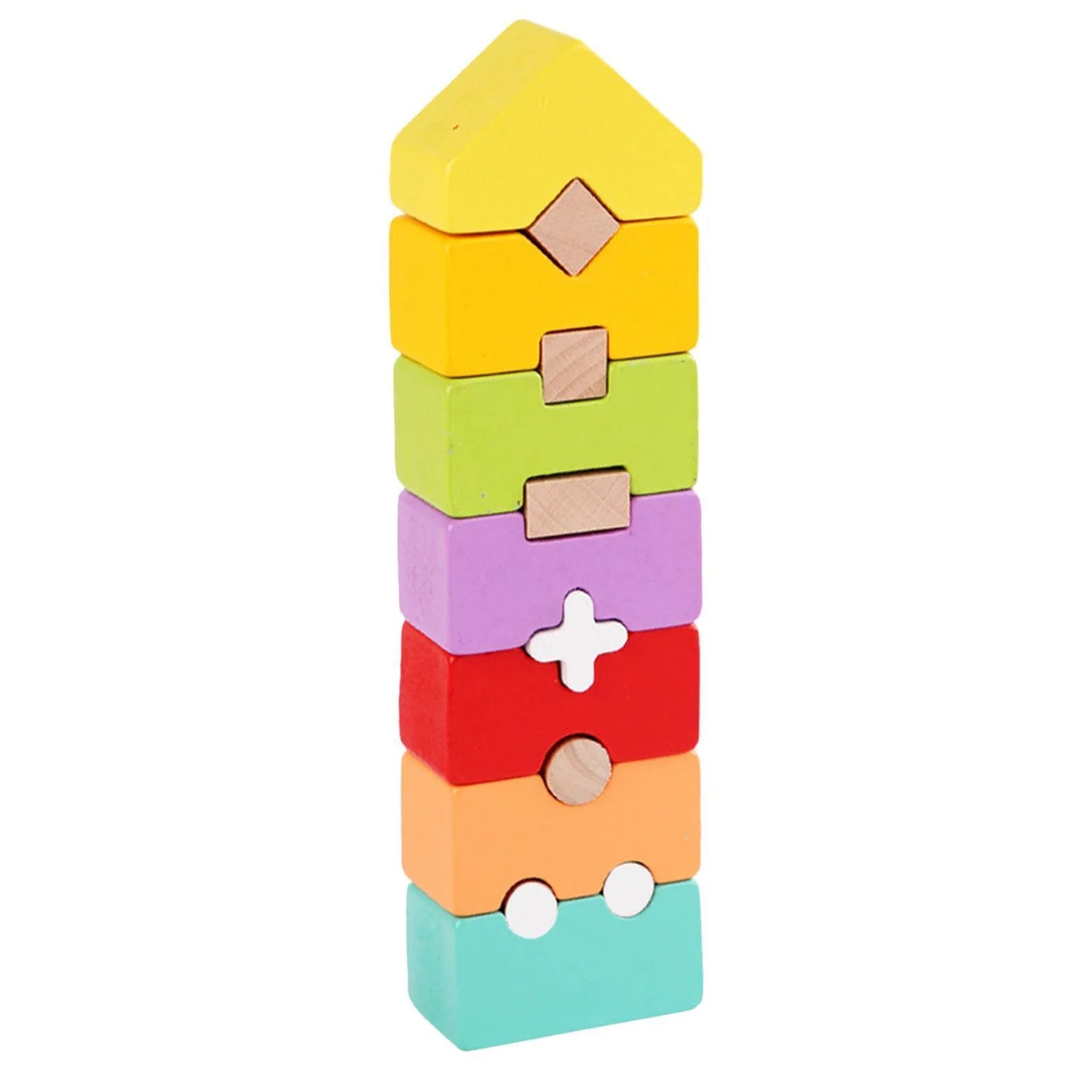 Rainbow Stacker Stacking Game Construction Toys Q174678