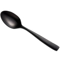 18/10 Stainless Steel Matte Black Demitasse Spoon - 12/Pack A99265