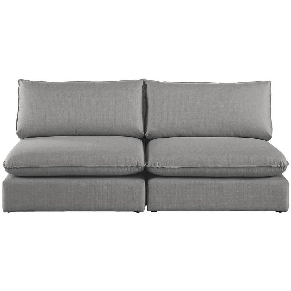 Grey Linen Textured Modular Sofa Y380272