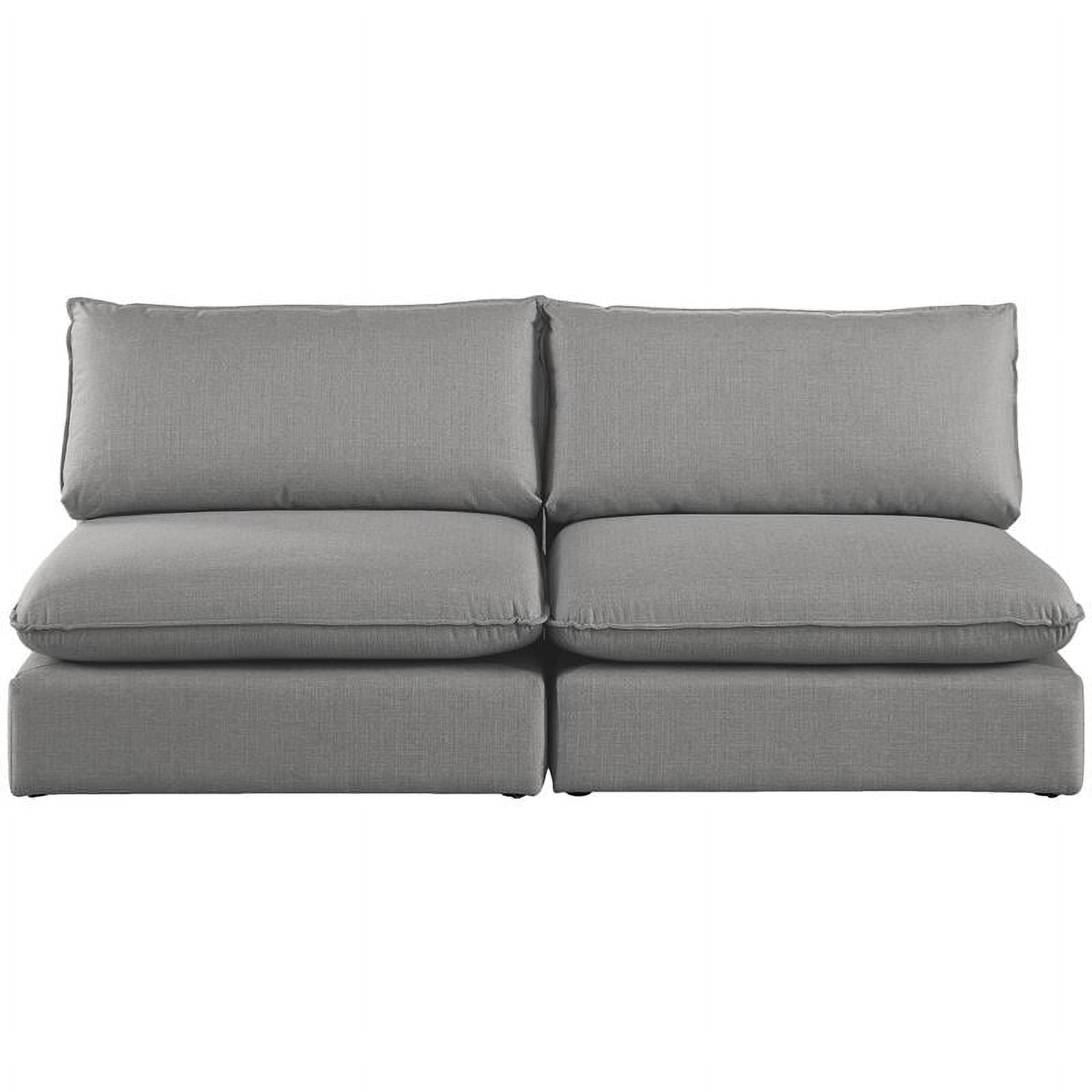 Grey Linen Textured Modular Sofa Y380272