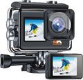4K 24MP Ultra HD WiFi Dual Color Screen Sports Underwater Camera EIS 131FT Waterproof 170 Degree Wide Angle with 2 Rechargeable Batteries and Accessories Kit F313