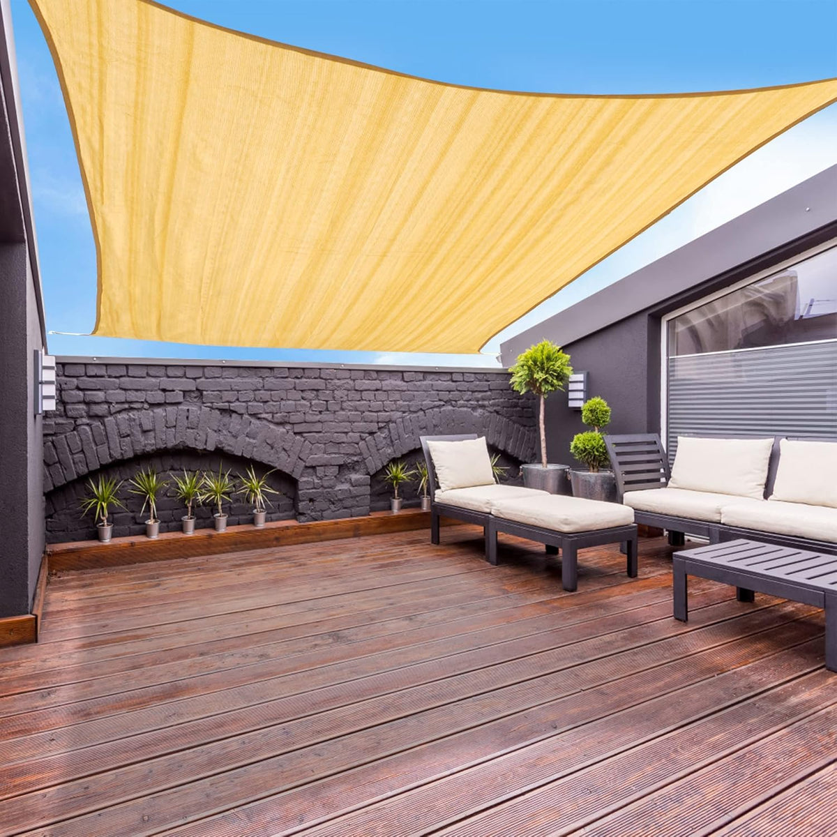 Sand Square Sun Shade Sail Canopy W347049