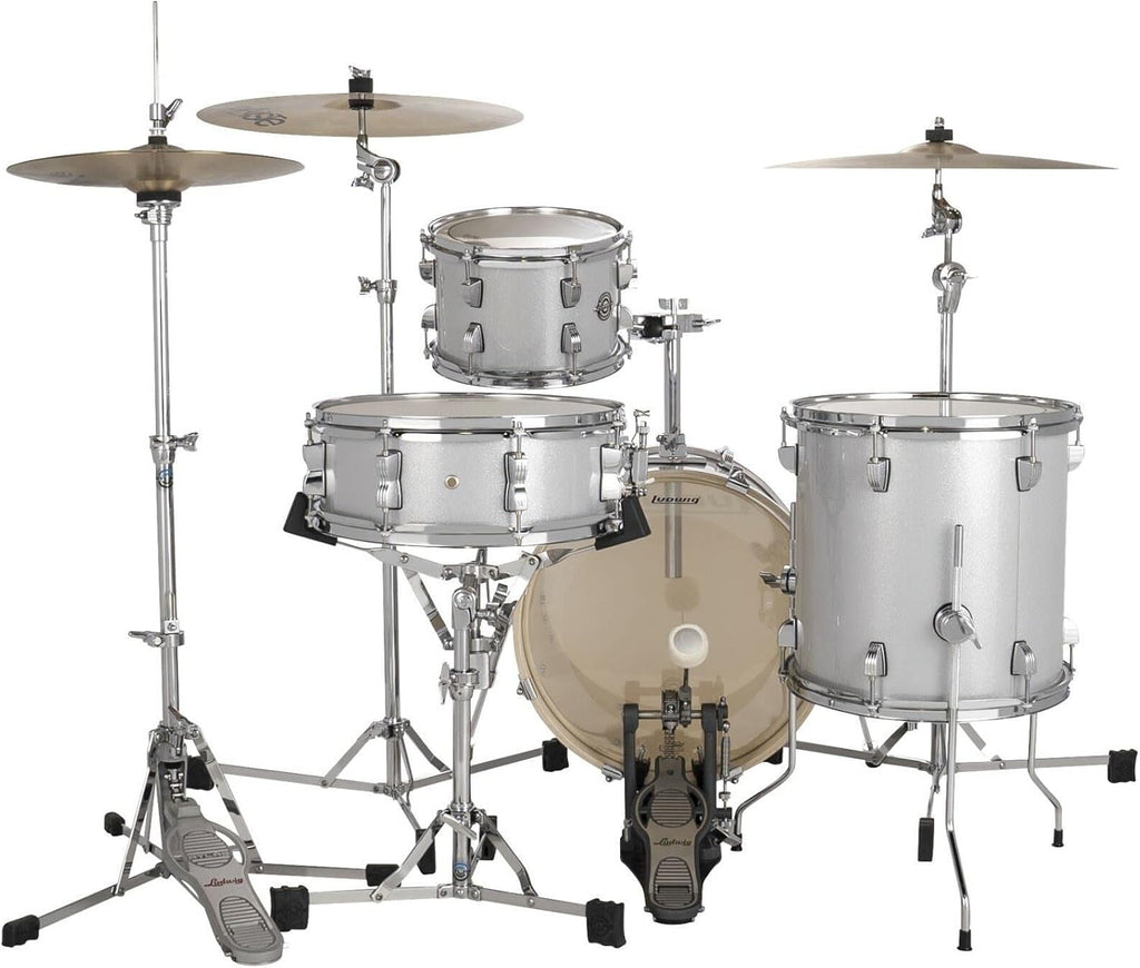4-Piece Drum Set Shell Pack, Silver Sparkle E7644