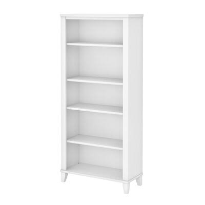 White 5 Shelf Bookcase U68594