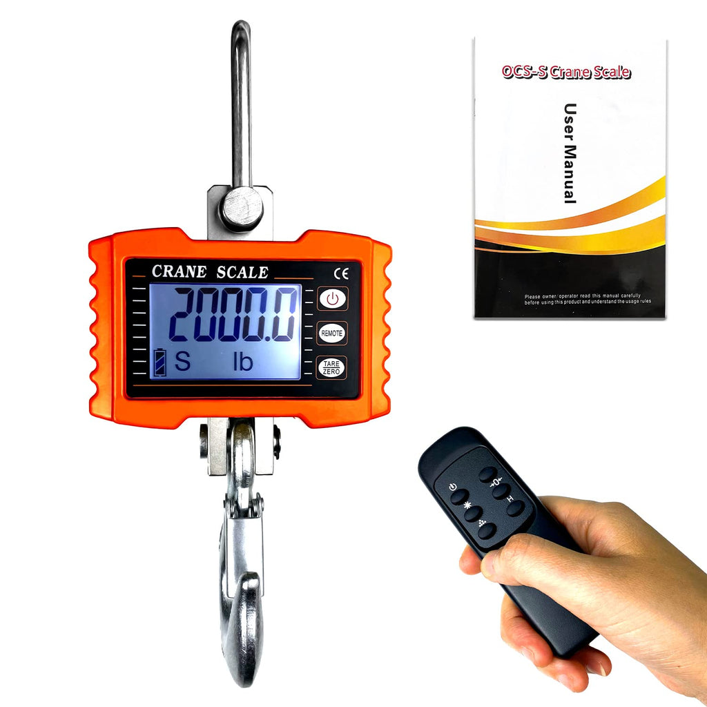 Digital Crane Scale with Remote Control (Yellow) I343
