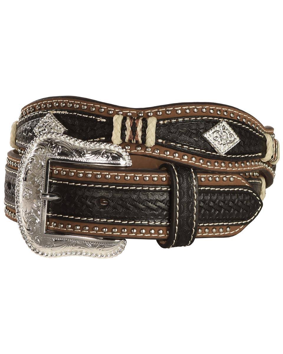 Black Brown Western Belt T5599