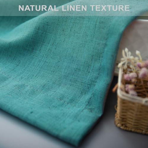 Natural Linen Cream Window Valance 3 Inch Rod Pocket Semi Sheer Light Filtering 18 Inch Length K109