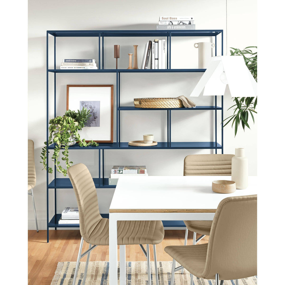 Modern Foshay Bookcase 15d 32W 86H in Cognac T54095
