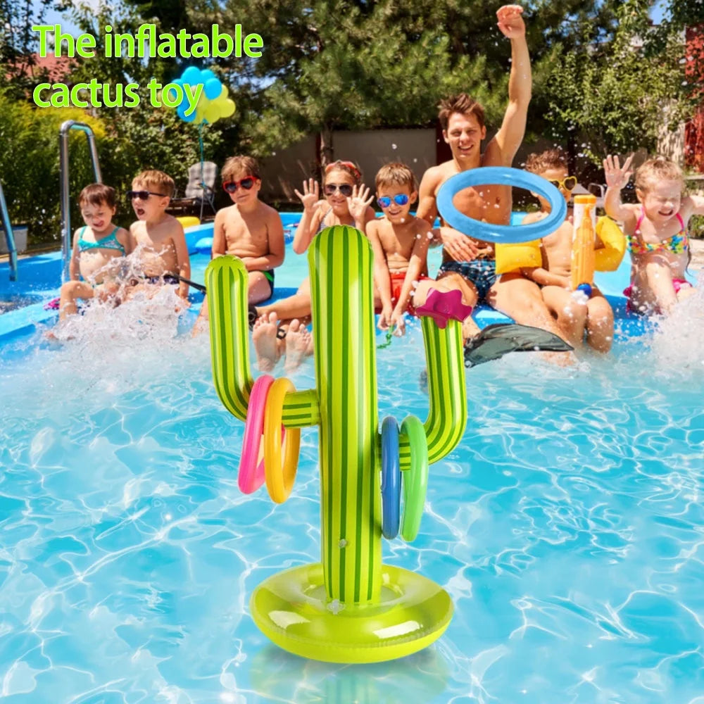 Inflatable Cactus Ring Toss Water Toys O165487