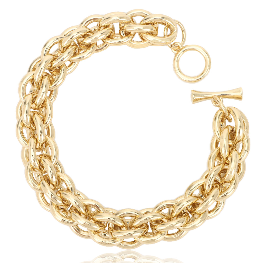 Chunky Link Bracelet 18K Gold-plated A50730
