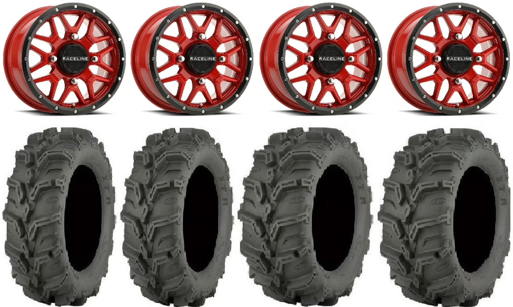 14" Red Wheels 27" Mud Lite XTR Tires J6931