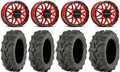 14" Red Wheels 27" Mud Lite XTR Tires J6931