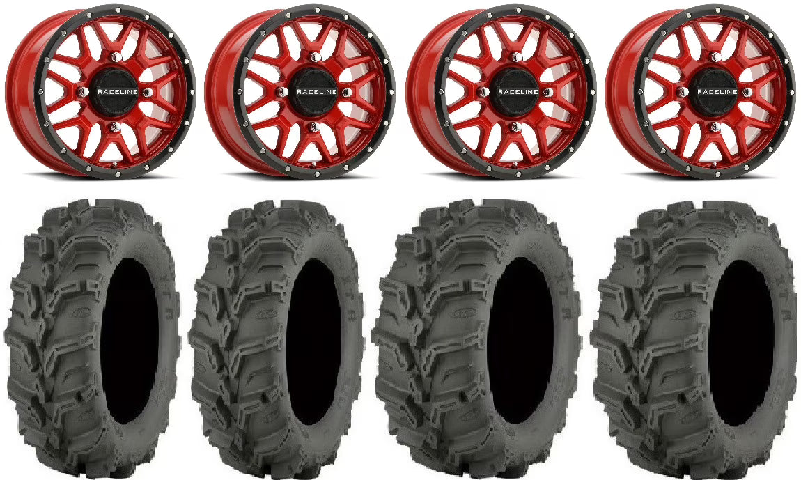 14" Red Wheels 27" Mud Lite XTR Tires J6931