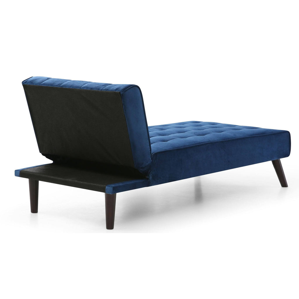 Pink Velvet Chaise Bed K657295