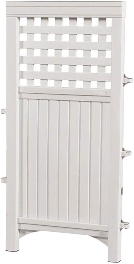 White 8 Panel Yard Screen Enclosure Fence T7686