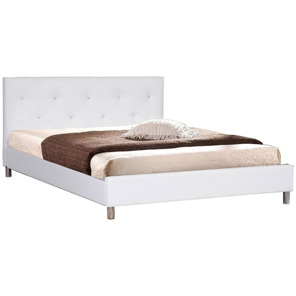King Bed with Crystal Button Tufting Y36686