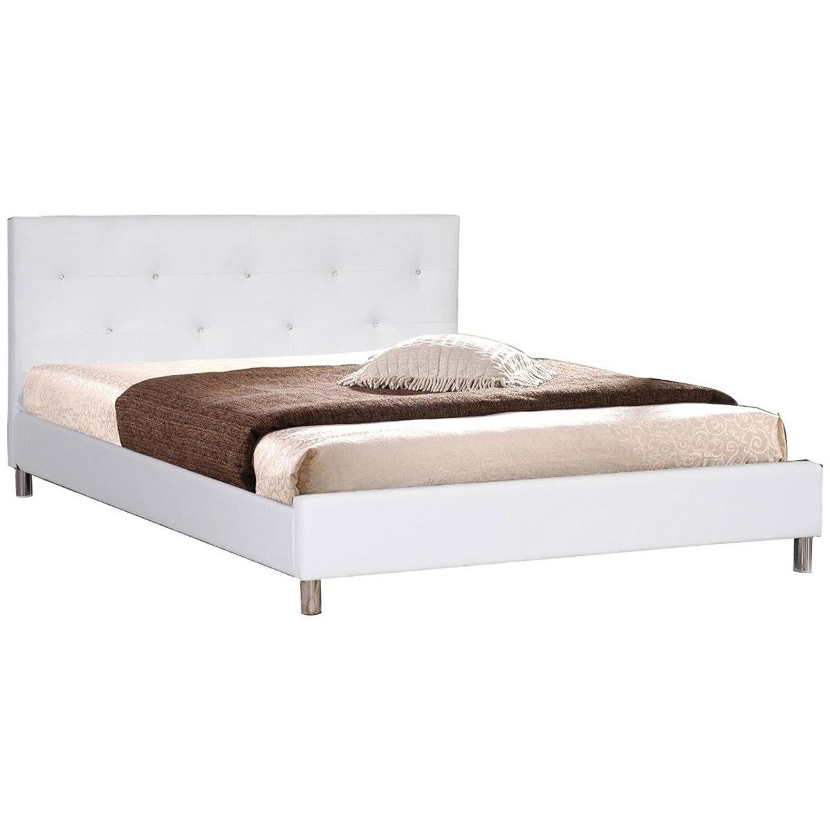 King Bed with Crystal Button Tufting Y36686